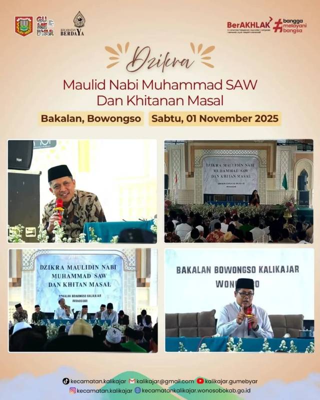Peringatan Maulid Nabi Muhammad SAW dan Khitanan Massal di Dusun Bakalan, Bowongso